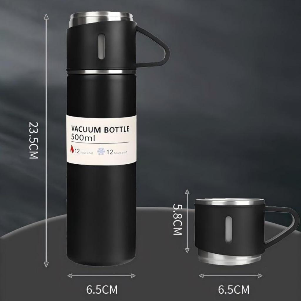 500ML 304 Stainless Steel Vacuum Insulated Cup Gift Set Office Business Coffee Mug Thermos Bottle Office Gift Set