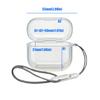 Clear Soft TPU Cover For FreeClip 2 Wireless Headphones Case Shockproof Shell Durability Case With Carry Lanyard