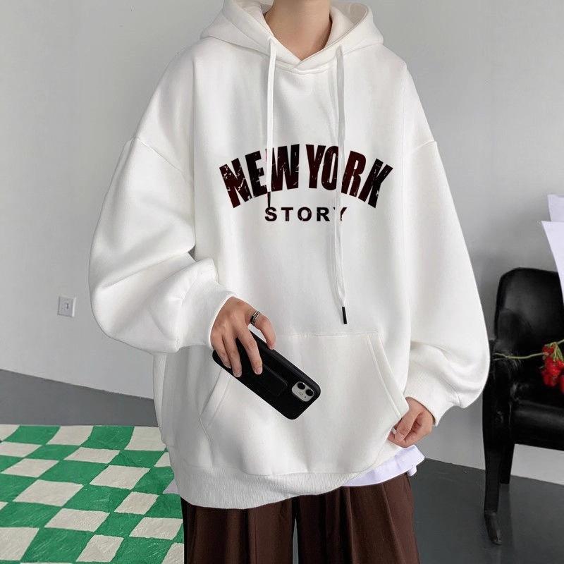 Hooded Sweatshirt Men's New Autumn and Winter Loose Student Versatile Jacket