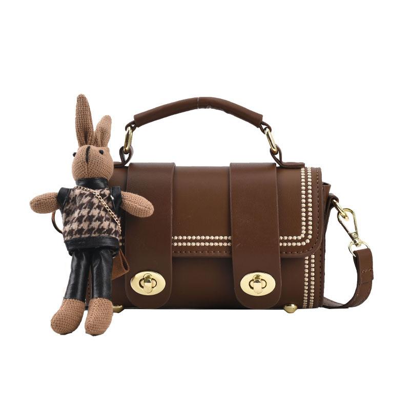 This Year, Foreign Style Contrasts Colors, Retro High-end Sense, Portable Small Bags, Fashionable, Simple and Versatile Commuter Messenger Women's Bag