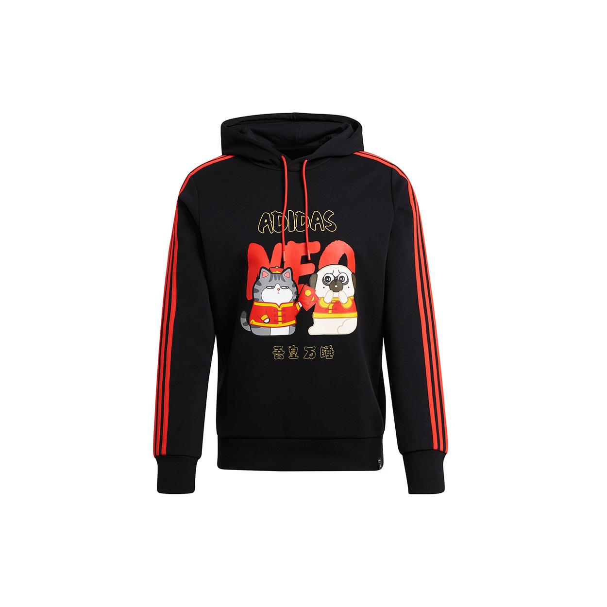 Adidas Neo x My King Mansleep Adidas Neo Коллекция CNY M Cny Ww Hdy Свитшот Мужской Черный GS5187 M