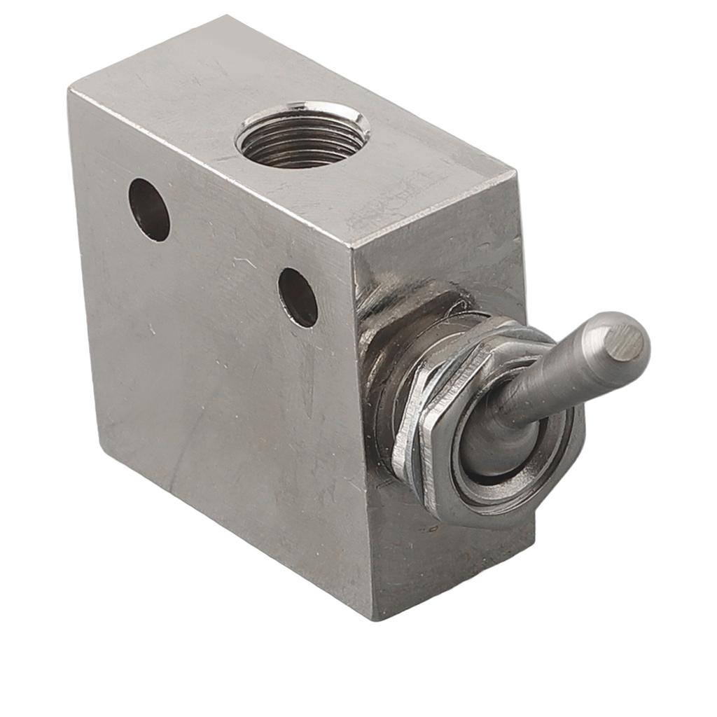Valves & Manifolds Pneumatic Valve TAC2-31V Rectangle Mechanical Silver Tone Toggle Lever/hold Type 2 Position