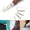 7 In 1 Multifunction Edge Beveller Groover Handle Leather Creaser Edge Trimming Tool