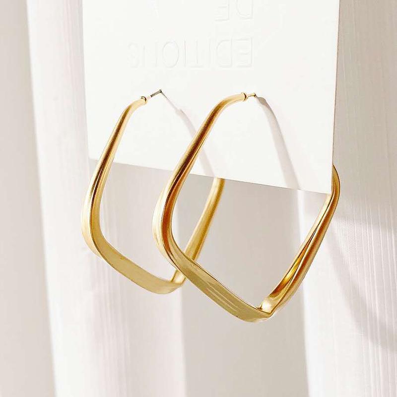 2022 New Women Stainless Steel Unusual Chain Earrings Fashion Drop Earrings 2021 Punk Gothic Chain Earrings For Female Jewelry