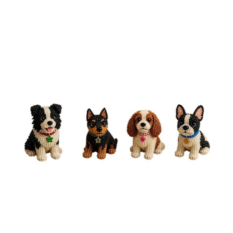 Better Acrylic Components For Assembling Durable And Precise Animal Figures Like fun Dogs