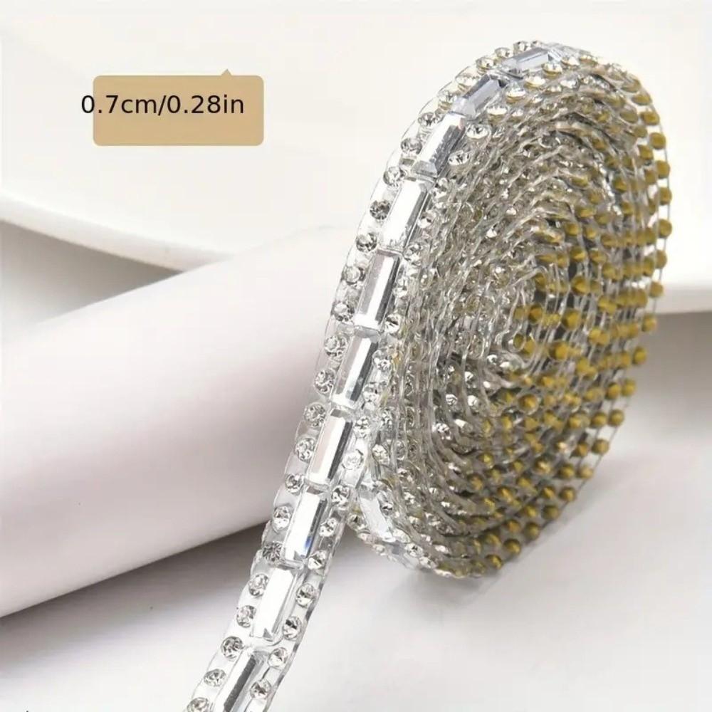 Glitzer Selbstklebende Strassstreifen DIY Bling Strassbesatzband Hochzeitsdeko