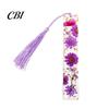 Unique Gift for Friends Dried Flower Resin Bookmarks with Tassels, Double-Sided Magnetic Durable Page Markers Book Lovers Friends, Pretty and Increase