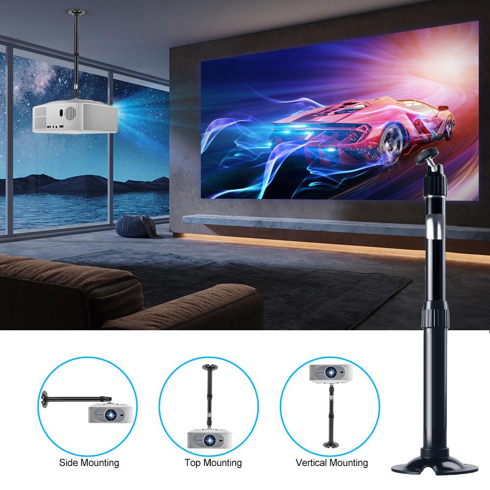 Projektor Halterung Verstellbar 360 Grad Deckenhalterung Belastbar 5KG für Magcubic Salange HY300 HY320 HY260 XGIMI Xiaomi Kamera