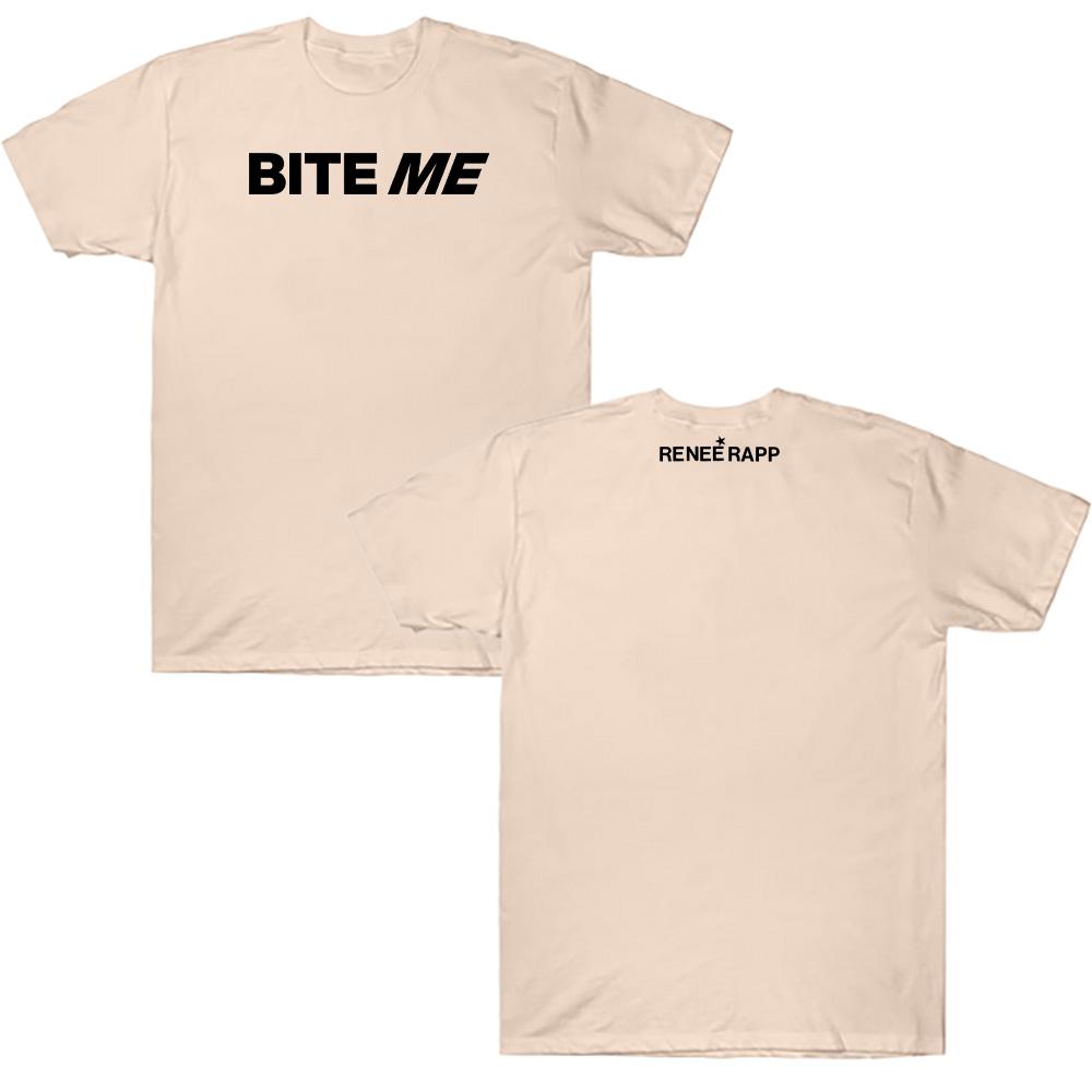 Reneé Rapp Singer Album Print Tshirts Bite Me T-shirt Cotton Soft Unisex Streetwear Short Sleeve O-neck Women T Shirt Loose Tees