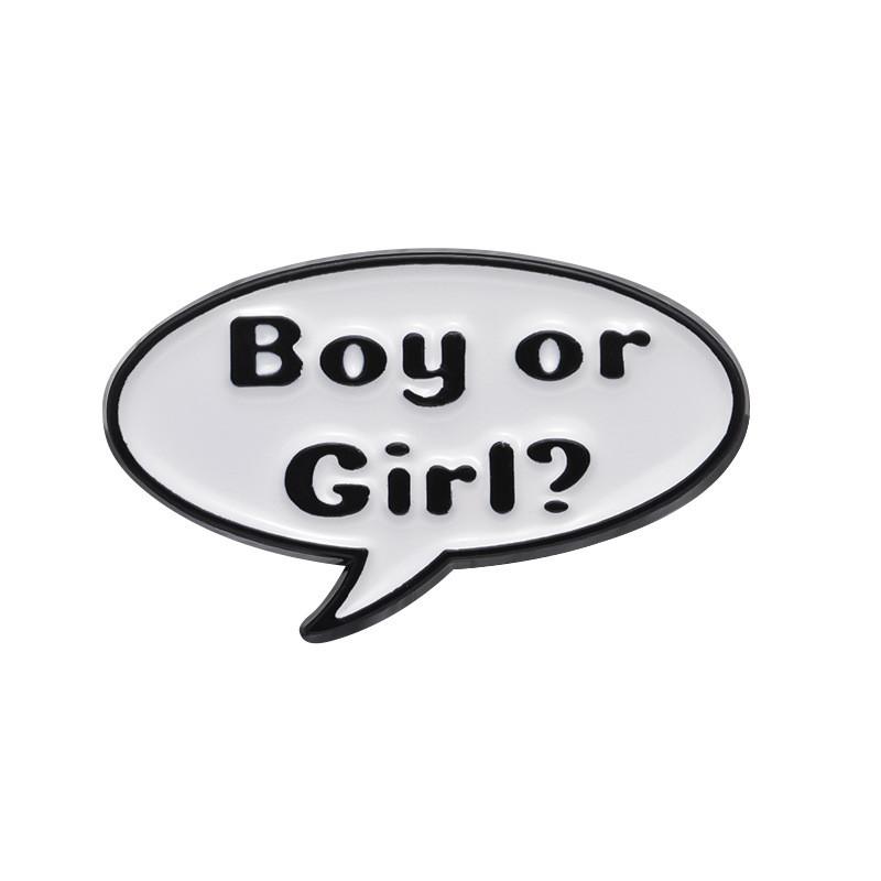 Unikalna litera geometryczna przypinka broszka modny emaliowany design na co dzień i dla par stylowy