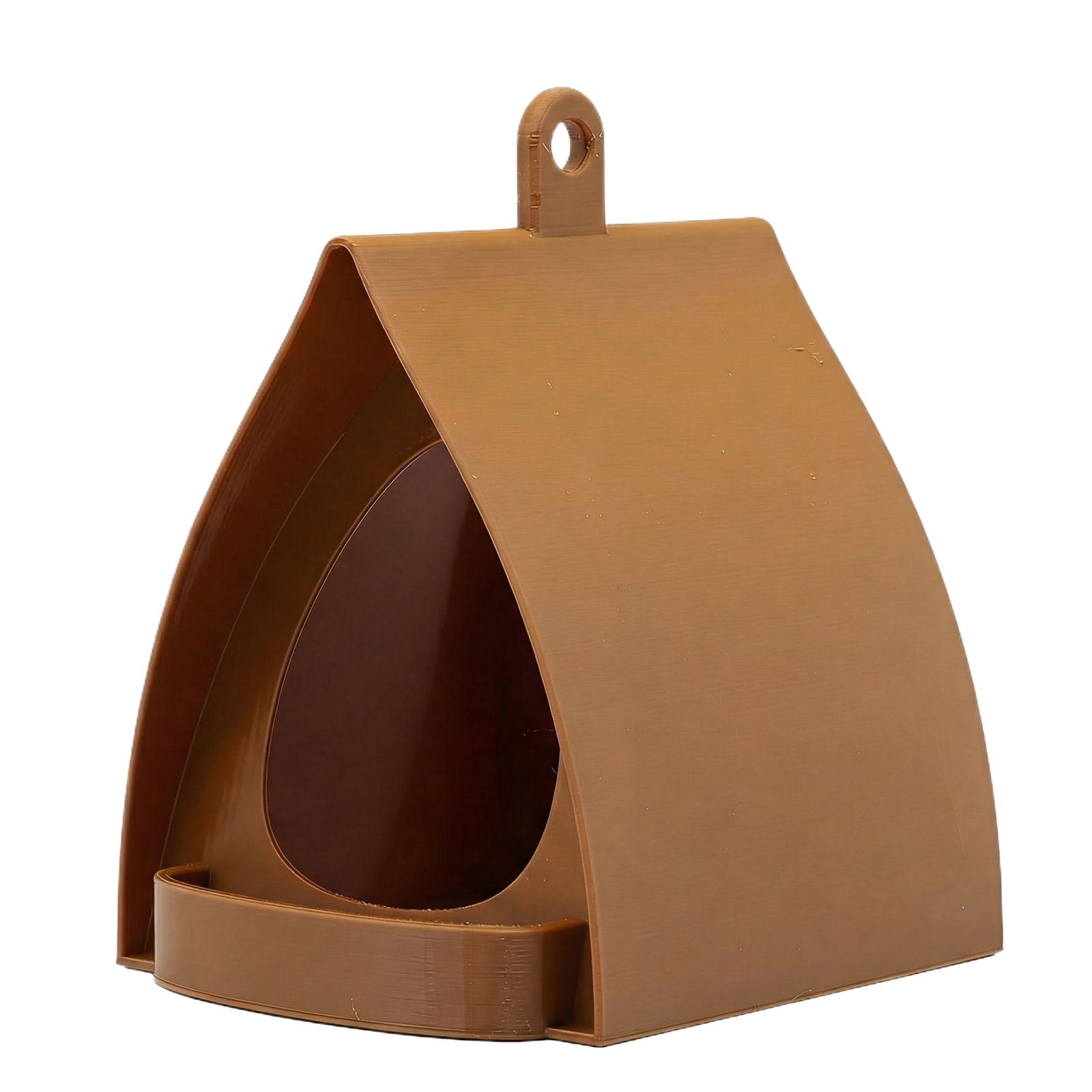 

Plastic Hanging Bird Feeder With Drainage Holes, Lightweight Outdoor Garden Decor One Size коричневый