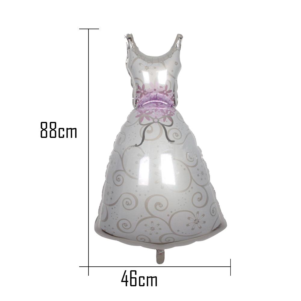 2pcs Braut und Bräutigam Kleid Aluminiumfolie Ballon Hochzeit Dekoration HK