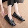 Sapatos Femininas Women Fashion Light Brown Spring Slip On Flat Shoes Lady Classic Anti Skid Black Leather Summer Loafers Ga337