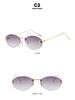 2024 Frameless Oval Retro Sunglasses - Fashionable Metal Frame