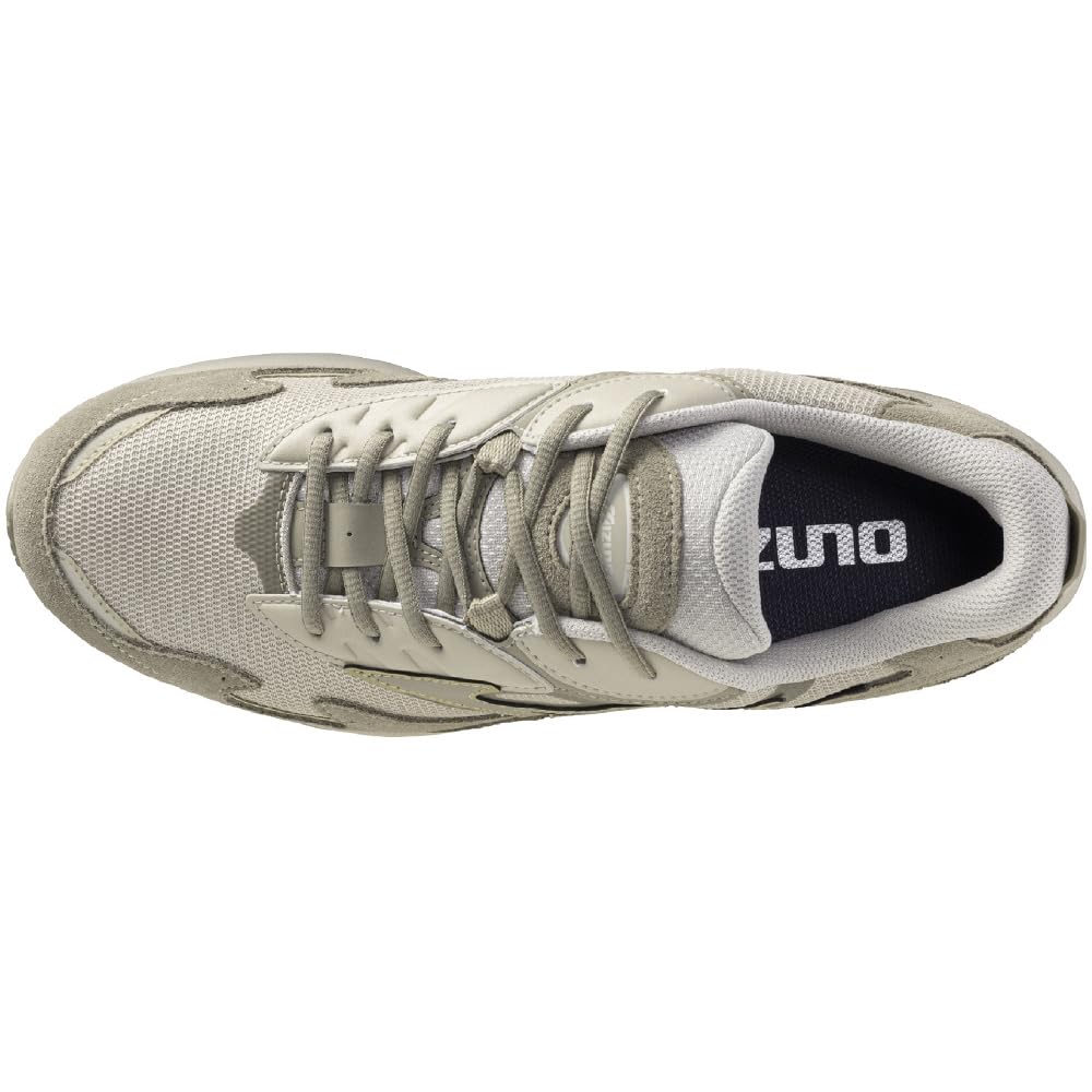 Mizuno Wave Rider B GTX Gore-Tex Waterproof Sneakers, Perfect for Commuting, School, and Lifestyle, Light Beige x Beige, Size 24.0 cm, 2E