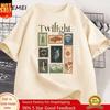 Vintage Twilight Forks Tshirt Book Lover Cotton Unisex Unisex Tshirt Unisex Clothing Summer Aesthetic High Quality Tees Shirts