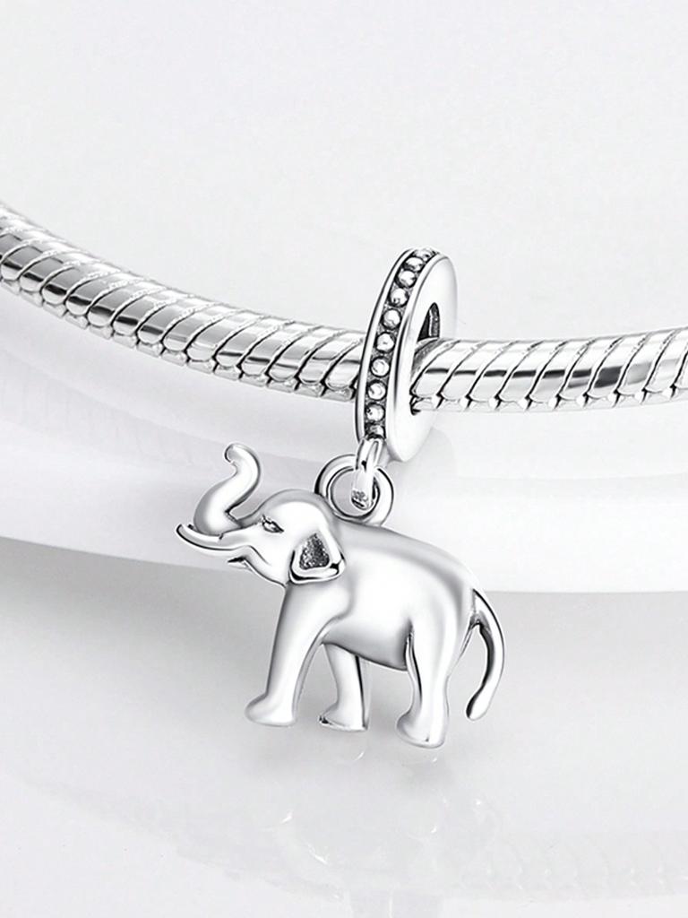 Charms Plata Colored Elephant Beads Charm Copper Plated Fit Charms Copperoriginal Bracelet For Jewelry Making Diy Charm