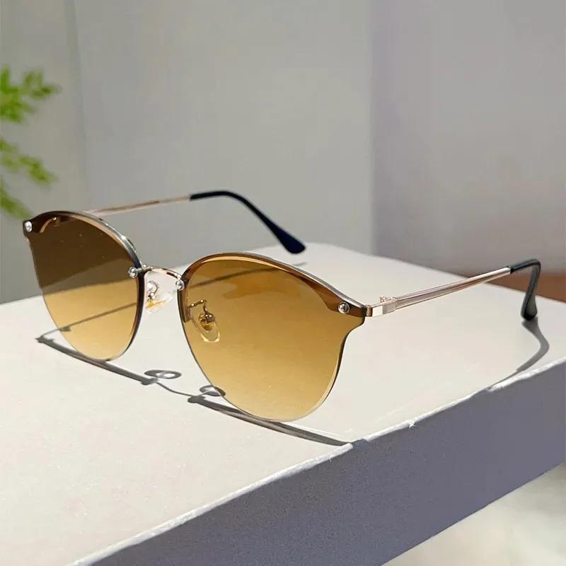 New Oval Vintage Sunglasses Women Retro Luxury Brand Designer Sun Glasses For Women's Sunglass Shades UV