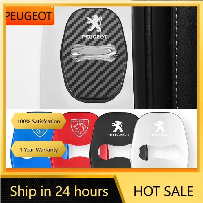 Samolepka na auto 2025 Horké 4ks Nerezové kryty zámků dveří auta Samolepky Pro Peugeot 208 3008 407 2008 508 206 308 307 Interiér Au