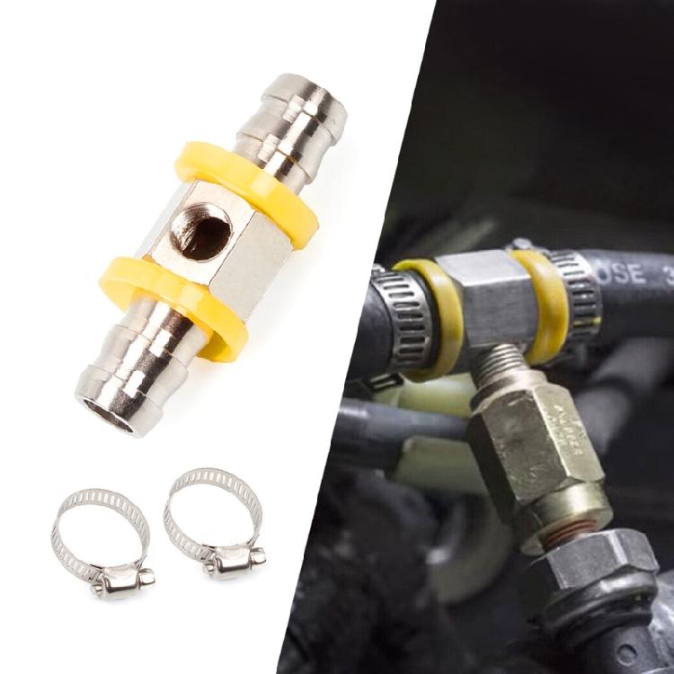 Kraftstoffleitung Kraftstoffdruckmesser Sensor T-Stück Adapter 3/8" Anschluss