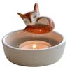 Cat/Dog/Rabbit/Fox Aromatherapy Holder Warming Paws Scented Light Holder Cute Candlestick Lamp Holder Cartoon for Home Decor