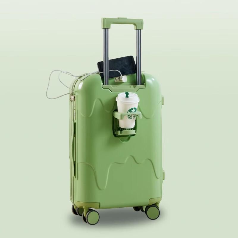 Lidu Durable Zipper Luggage with Silent Spinner Wheels 26 inch
