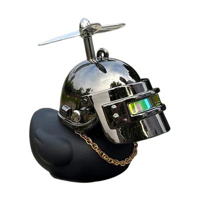 Duck with Propeller Helmet, Duck Dashboard Decoration, Motorcycle Steering Wheel Duck, Bicycle Handlebar Decoration
