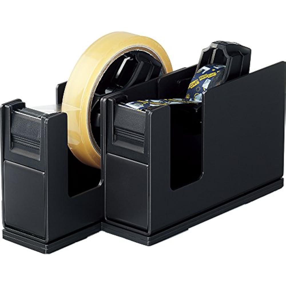 Kokuyo (KOKUYO) T-SM110D Cal Cut Double Type Tape Cutter Black