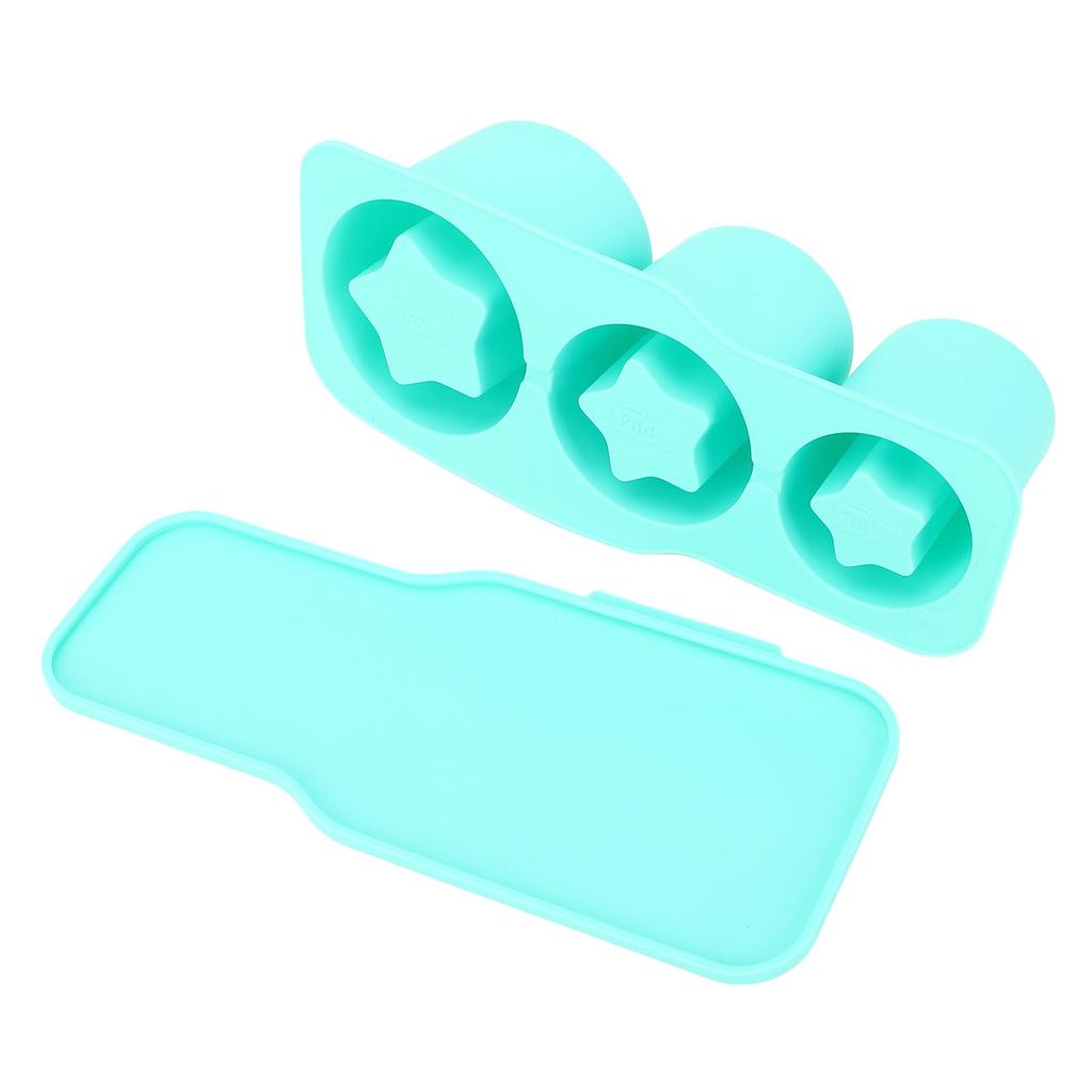 Silicone Ice Cube Tray for Universal Tumbler Cup 20 30 40oz 3 Star Shaped Hollow Ice Mold Maker