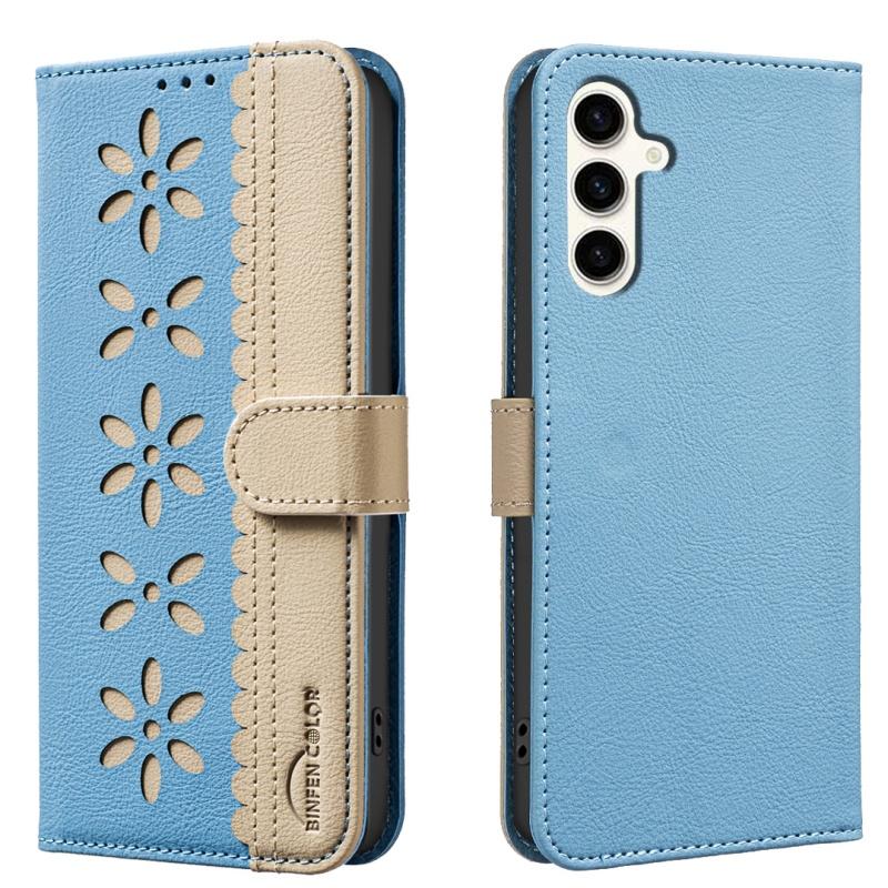 Colorful Flowers Wallet Card Holder Magnetic Leather Case for Samsung Galaxy S25 Edge S24 Ultra S23 Plus S22 S21 FE Phone Cover
