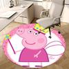 Peppa Pig Princess Chair Mat Round Rug-Office Carpet, Machine Washable, Non-slip, Suitable for Living Rooms, Bedrooms