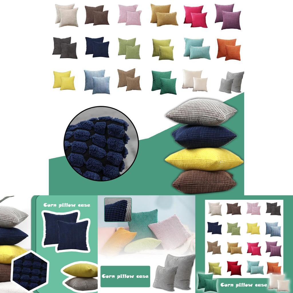 Elegant Scandinavian Pillows Modern Corduroy Cushion Cover For Cozy Home Decor