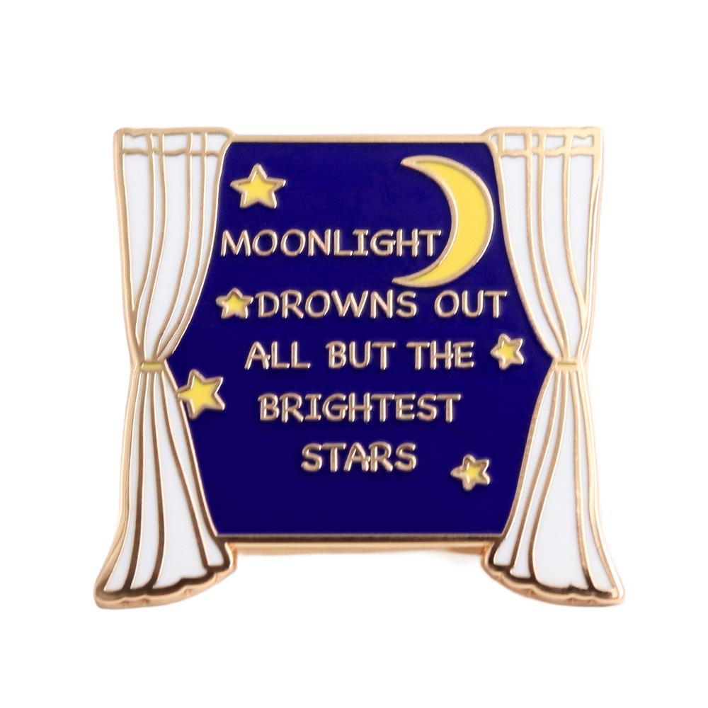 

Bright Star Tolkien Quote Enamel Pin темно-синього кольору