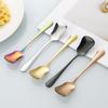 Gourd Shape Head Stainless Steel Small Shovel Spoon For Serving Ice Cream Yogurts And Other Sweet Dessert Treats