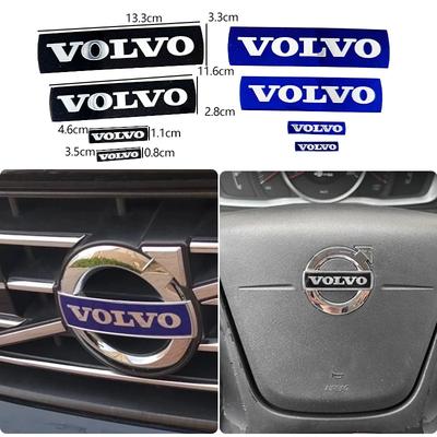 Sbcam7 Car Front Grille Emblem Car Steering Wheel Center Emblem Sticker for V40 V50 S40 S80 XC60 S90 XC90 Interior Decoration