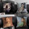 AAriana GrandeE Singer Cushion Cover Pillowcase Ultra Soft Skin Friendly Fabric Cloud Like Comfort Concealed Zipper
