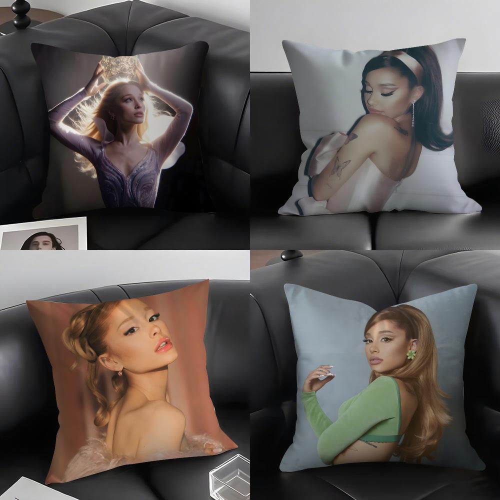 AAriana GrandeE Singer Cushion Cover Pillowcase Ultra Soft Skin Friendly Fabric Cloud Like Comfort Concealed Zipper