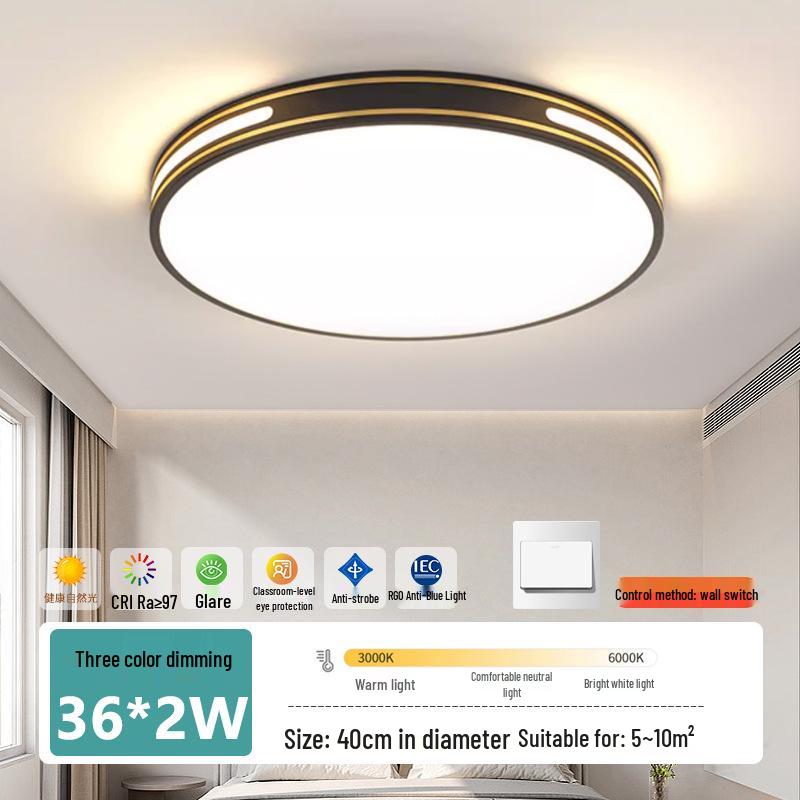 Modern LED Ceiling Light: Full Spectrum Living Room & Bedroom Illumination