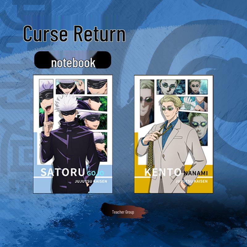 Официальный блокнот Jujutsu Kaisen с Юдзи Итадори, Мэгуми Фусигуро, Нобарой Кугисаки и Сатору Годзё