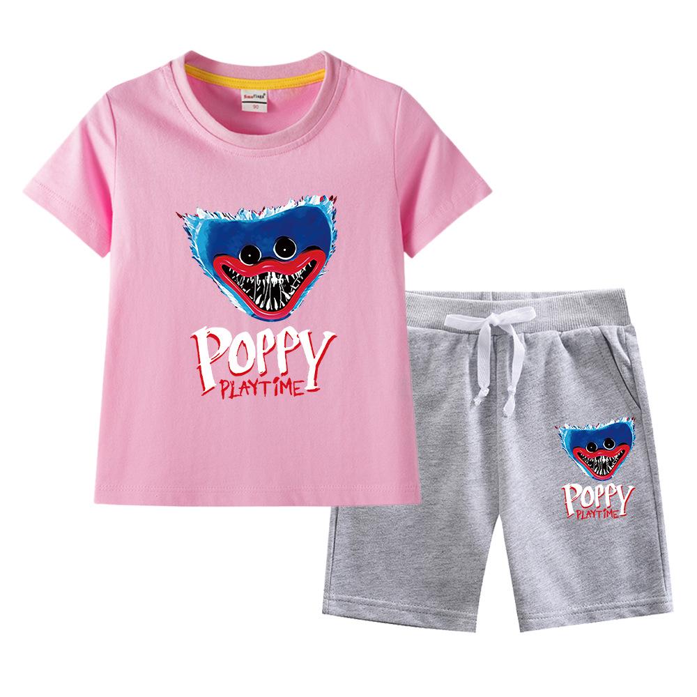 Bobo Boys Reiner Baumwoll Sommer 2023 Kinder Kurzarm und Shorts Set