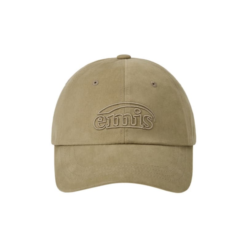

EMIS COTTON BRUSHED BALL CAP-BEIGE BEIGE