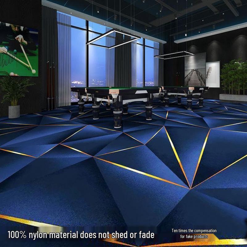 Billiard & Table Tennis Room Carpet - Full Coverage, Wear-Resistant, Flame Retardant, Soundproof