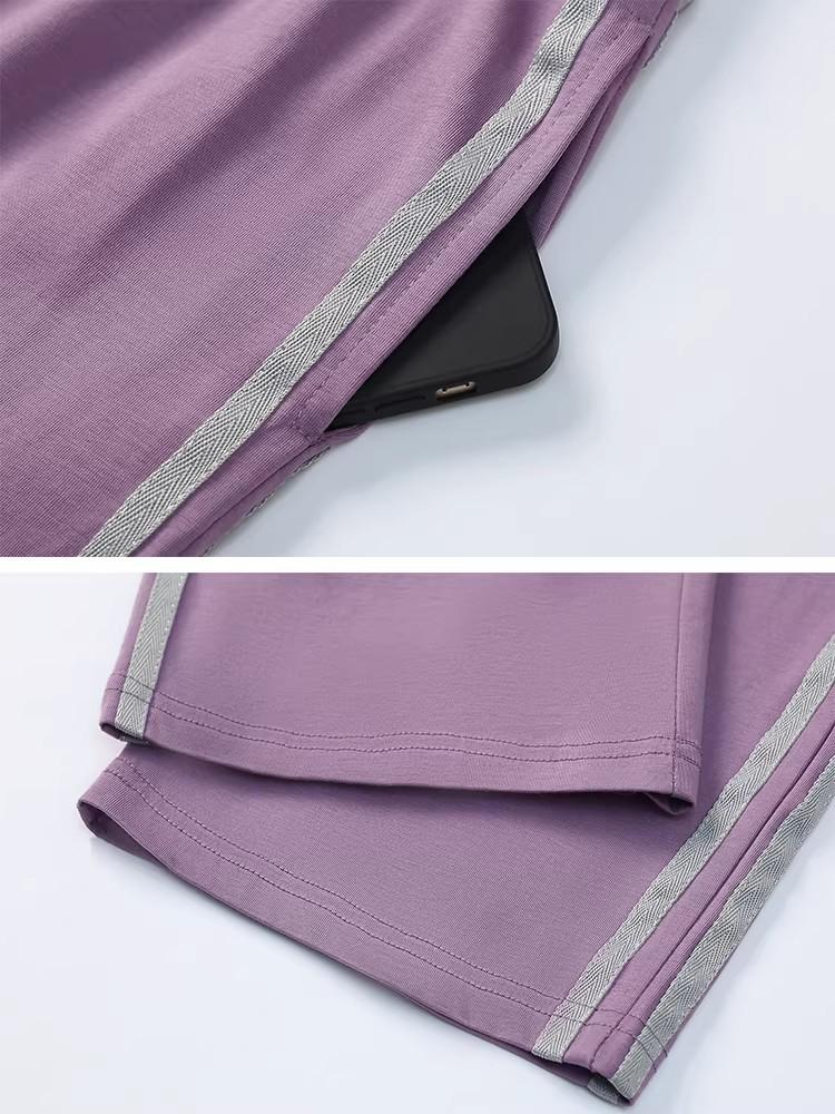 Women's Summer Round Neck Short Sleeve Sportswear Set: Two-Piece T-Shirt & Pants
