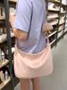 Nylon Single Shoulder Bag For Women With Zipper Closure And Phone Pocket For Casual Travel Use