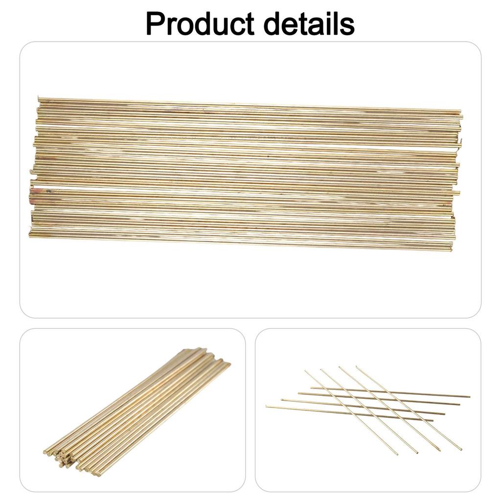 25PCS Brazing Rods Brass Solder Welding Rod for Oxyacetylene Gas Welding 250mm