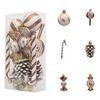 Set of 13 Hand Painted Christmas Ornament Portable Christmas Tree Hanging Ornament Set Functional Home Decoration