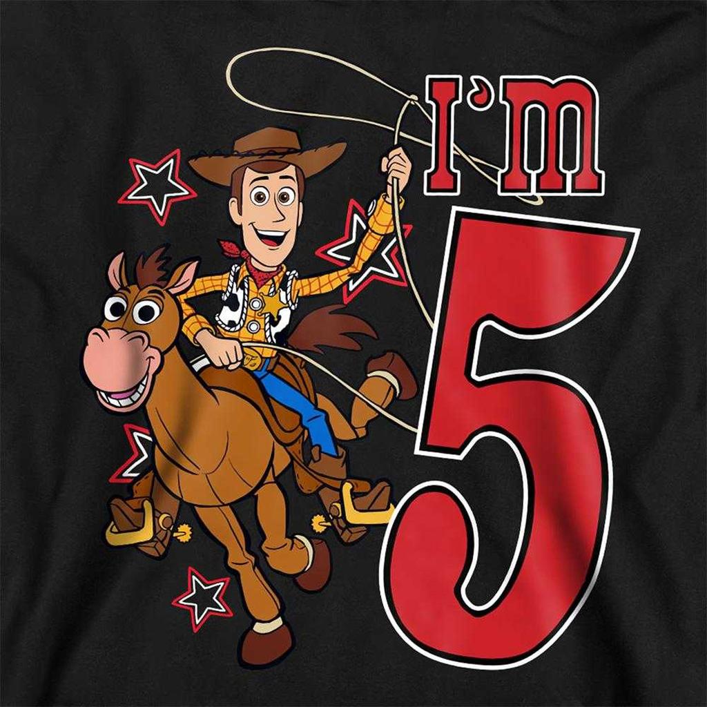 Toy Story Childrens/Kids I´m 5 Woody Birthday Hoodie