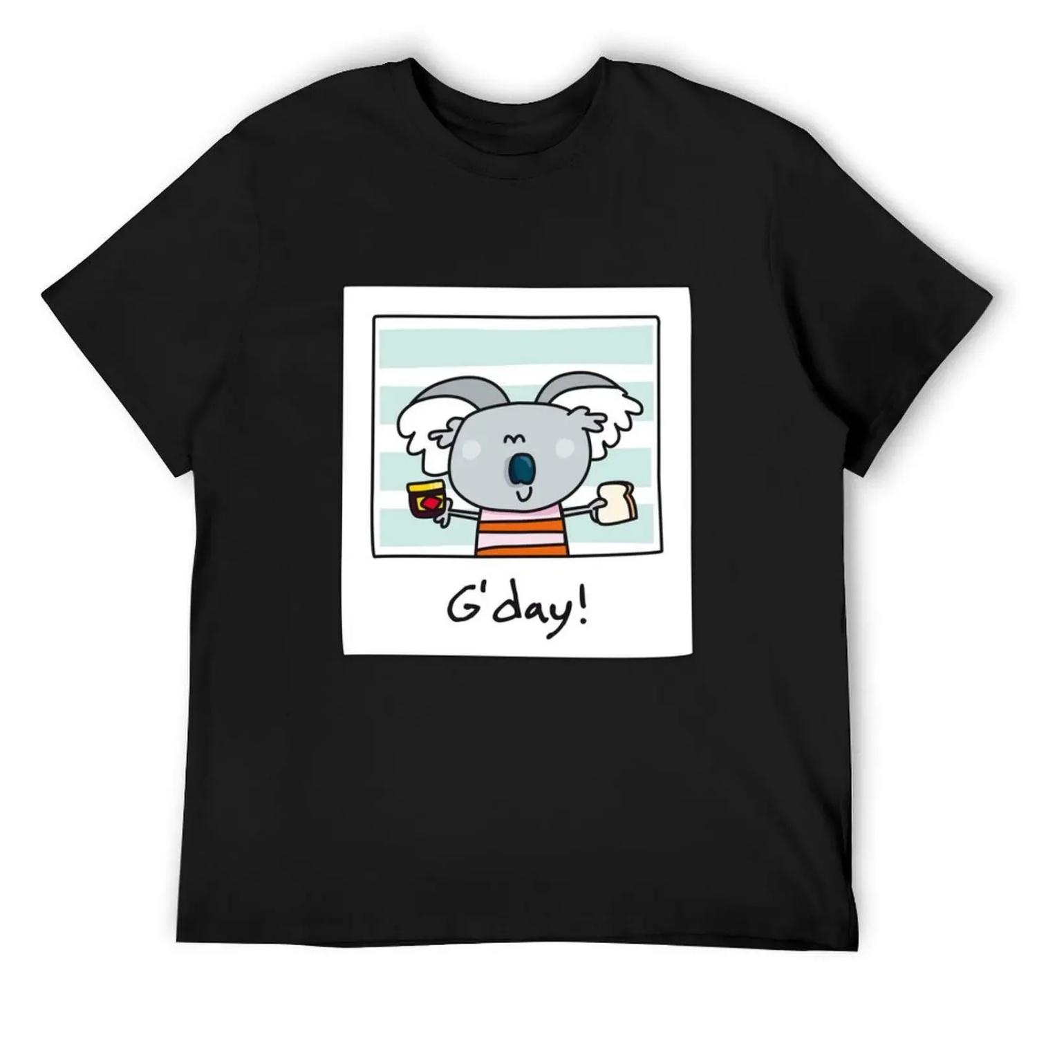 

G day - breakfast T-Shirt summer clothes clothes custom t shirt Men s t-shirt XXXXXL чорний