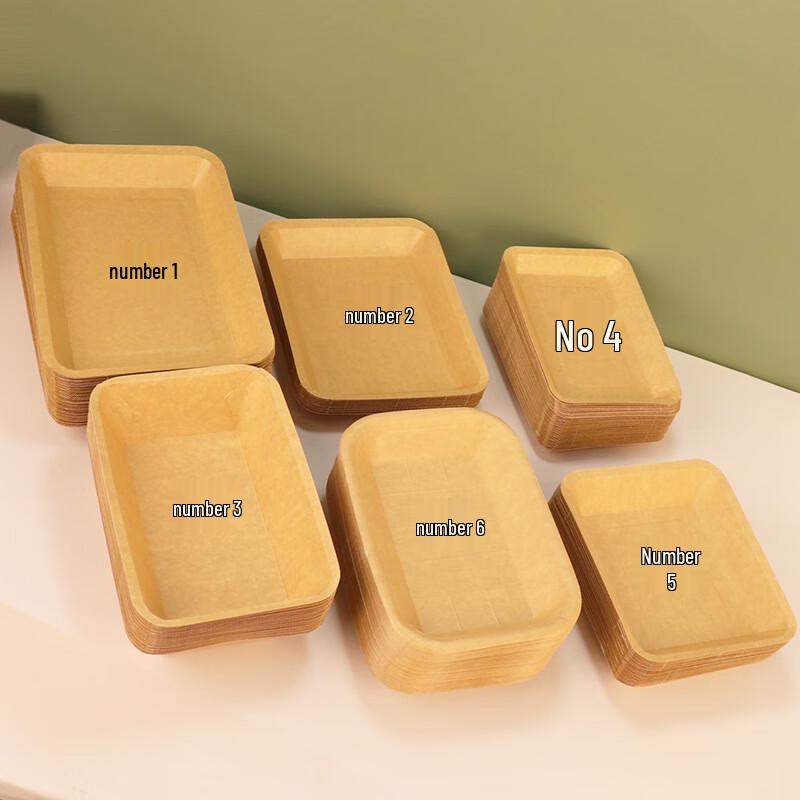 Disposable Kraft Paper Food Trays