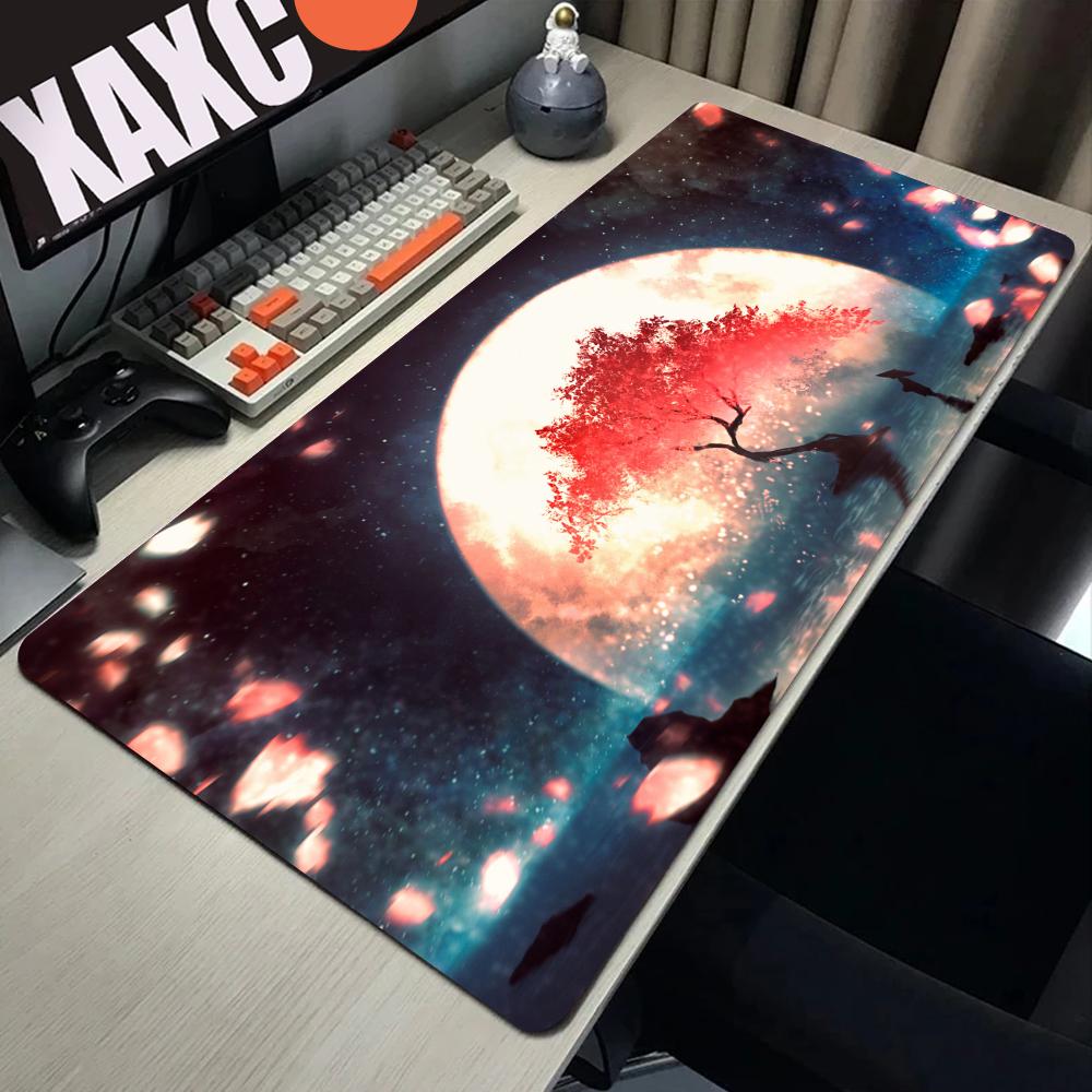 Magic Forest Tree Mouse Pad Large Computer Keyboard Animation Game Mousepad Chess and Card TCG Desk Mat Compatible MTG RPG CCG